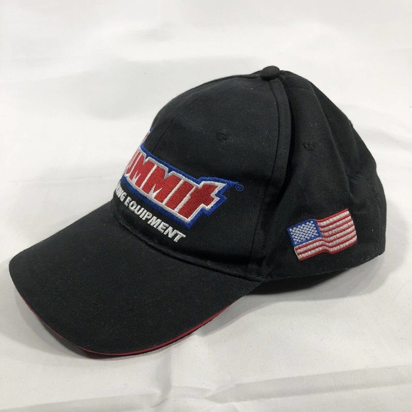 Summit Racing Equipment Baseball Cap Hat, 50 Years Black American Flag One Size - Picture 3 of 12